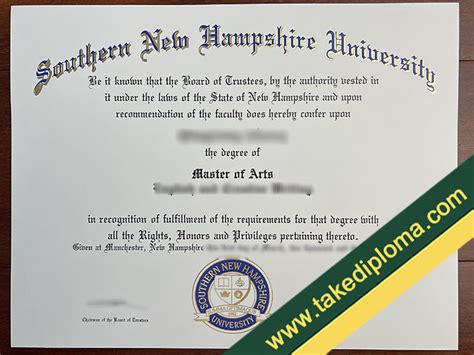 make Southern New Hampshire University fake diploma