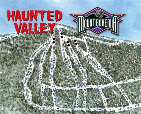 Mount Bohemia Haunted Valley Ski Trail Map - Mt Bohemia Michigan • mappery