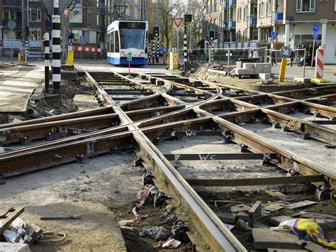 2014.03 - Amsterdam in photo, Repair works of tram tracks … | Flickr