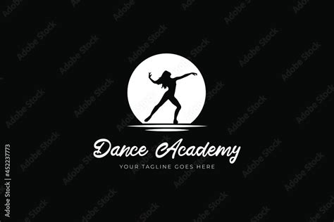 Dancer Academy silhouette, Professional Female Dancer Vector Logo Graphic Design Stock Vector ...