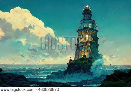 Sea Lighthouse. Storm Image & Photo (Free Trial) | Bigstock