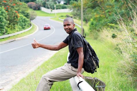 Man Hitchhiking Stock Photography - Image: 5099982