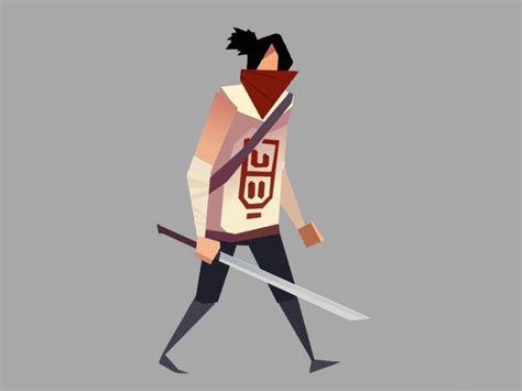 Katana guy by bijobuster on Dribbble