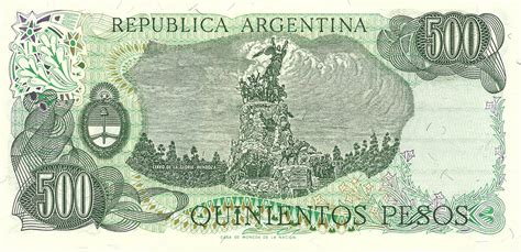 Banknote Collection: Argentina 500 Pesos UNC