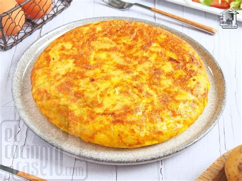 Tortilla de patatas con cebolla para 6 personas · El cocinero casero - Entrantes