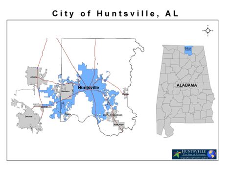 Huntsville, AL - Geographic Facts & Maps - MapSof.net