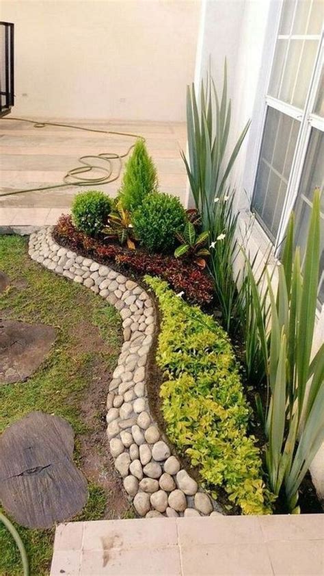 25 Beautiful Front Yard Rock Garden Landscaping Design Ideas - GODIYGO.COM