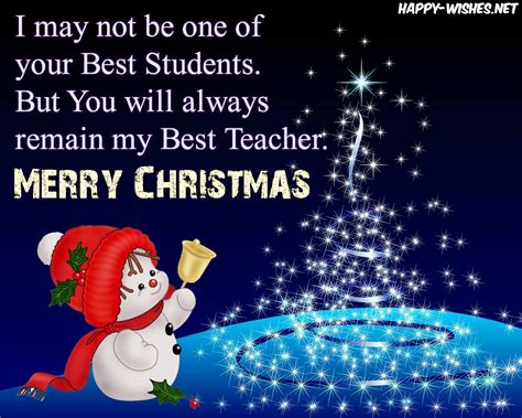 Christmas Greetings Messages For Teachers