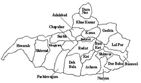 Afghanistan Map Nangarhar