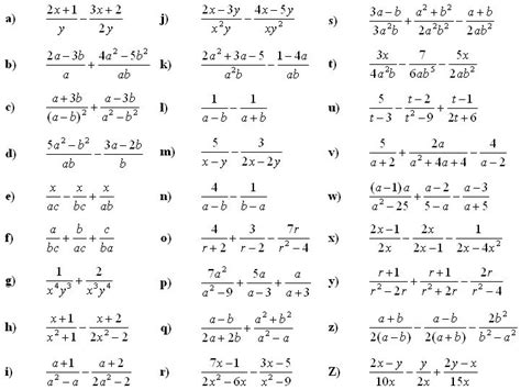 Simplify the given algebraic fraction | Fractions worksheets, Fractions, Worksheets