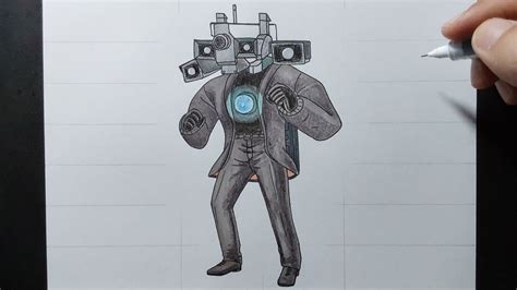 How To Draw TITAN CAMERAMAN BOSS - YouTube