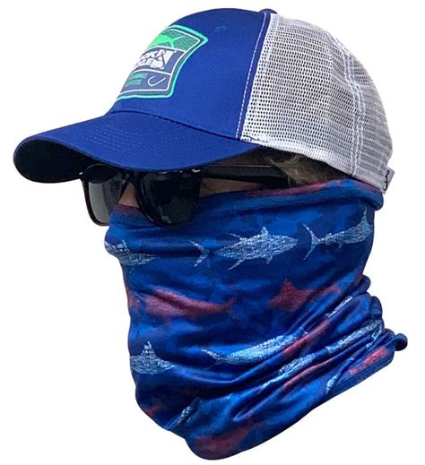 Face & Neck Gaiter - Fish & Stripes | Hook & Tackle