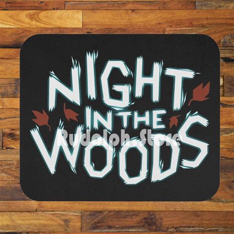 Night in the Woods NITW Games Logo Black Mousepad Desk Mat Gaming Mouse ...