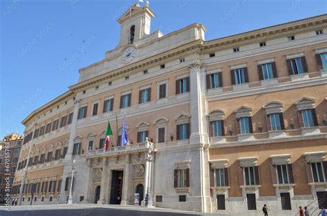 Palazzo Montecitorio in Rome Italy Stock Photo | Adobe Stock