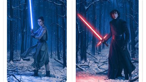 New STAR WARS Posters Depict the Calm Before Kylo Ren and Rey's ...