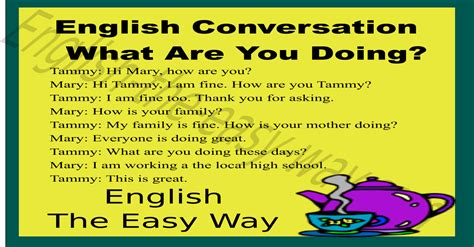 What are you doing? Conversation With Voice/Audio& Dialogs - Speaking English - English The Easy Way