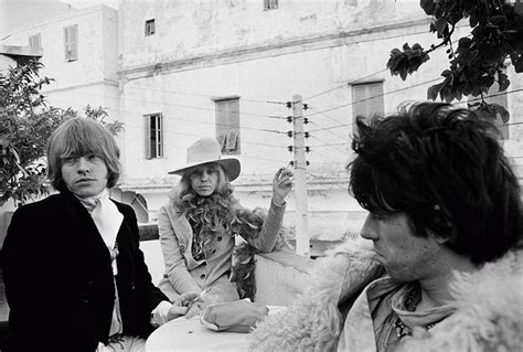 Brian Jones, Anita Pallenberg, and Keith Richards at a Cafe, Marrakesh, Morocco, 1967 | San ...