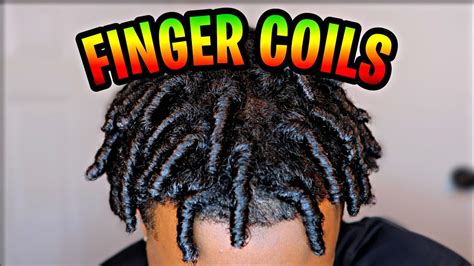 How to do Finger Coils for Black Men/Boys on Natural Hair ! - YouTube