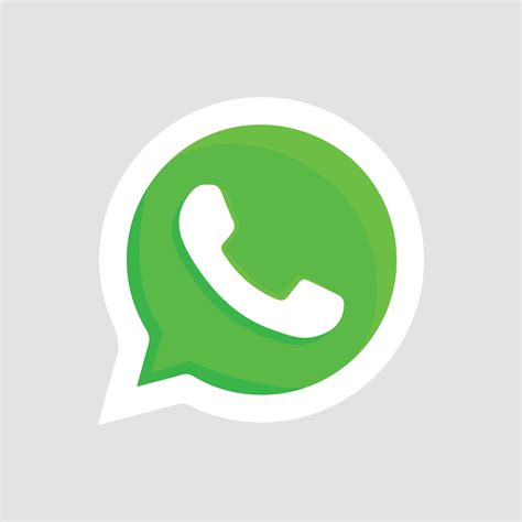 Green button with phone and bubble chat icon. isolated vector. Whatsapp ...