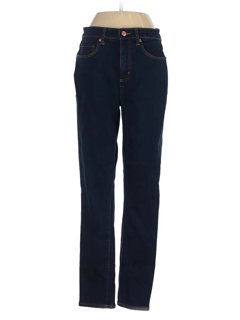 Ann Taylor LOFT Solid Blue Jeans 27 Waist - 78% off | thredUP