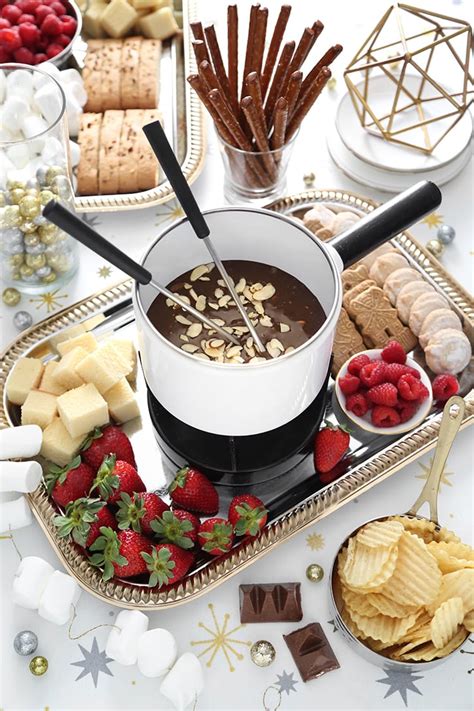 Easy Swiss Chocolate Fondue (2 Ingredients!) - Sprinkle Bakes