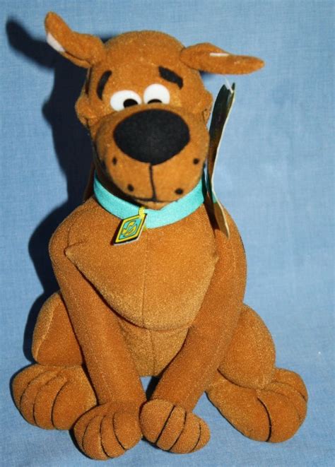 Scooby Doo plush Dog sits 10" soft cloth Toy Factory Brown Stuffed ...