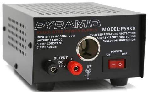 Pyramid 12V AC to DC Power Supply | 5 Amp Power Supply