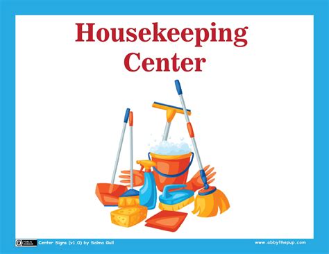 Printable Housekeeping Signs