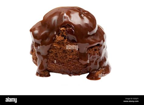 Hot Chocolate Sauce Sponge Pudding Stock Photo - Alamy