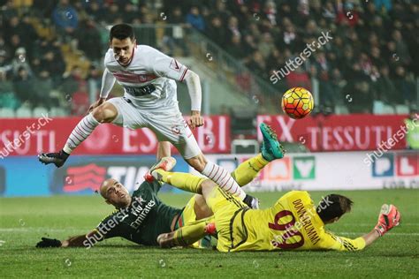 Milans Goalkeeper Gianluigi Donnarumma Saves Shot Editorial Stock Photo - Stock Image | Shutterstock