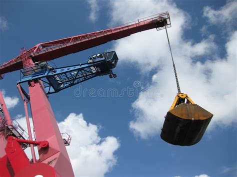 Industrial crane stock photo. Image of blue, strong, working - 10710652