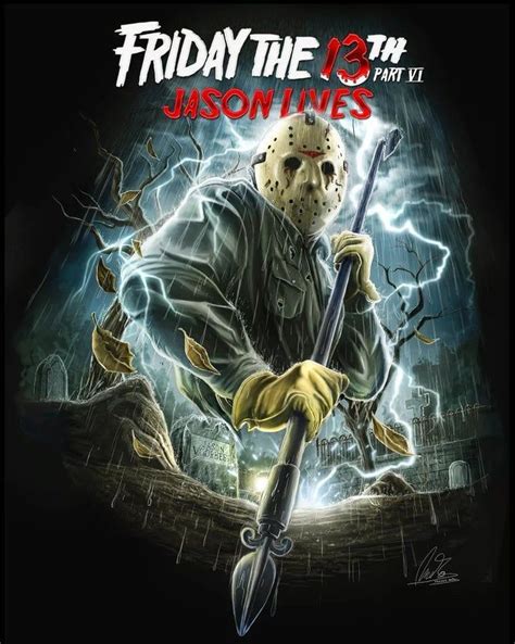 Friday the 13th Part 6: Jason Lives | Friday the 13th, Jason voorhees, Horror movie art