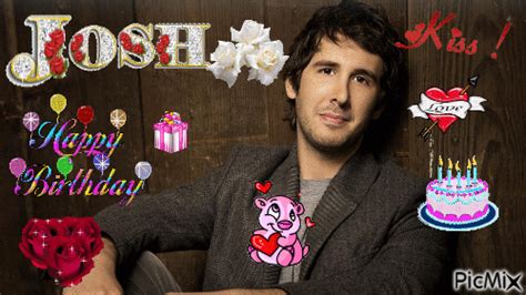 Happy Birthday "Josh GROBAN" - Free animated GIF - PicMix