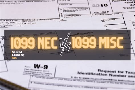 1099 NEC vs MISC: Key Differences and Uses - Shared Economy Tax