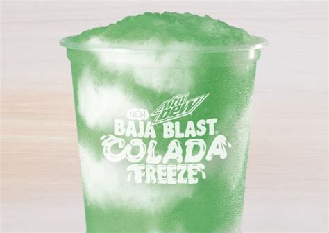 Taco Bell Puts Out New Baja Blast Colada Freeze