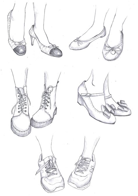 How To Draw Feet And Shoes