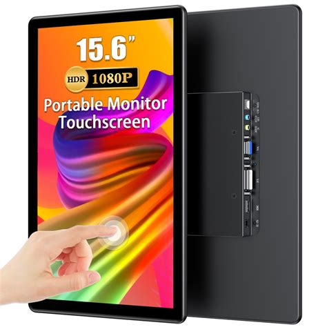 Buy Portable Monitor Touchscreen W HDMI VGA DVI Port VESA Mountable, 15.6 HDR 1080P 2000:1 ...