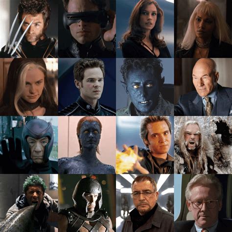 X Men Movie Characters