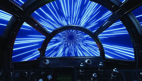 Millennium Falcon Cockpit Hyperspace Blue Wall Mural - Etsy Australia