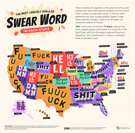 Every U.S. State's Favorite Swear Word - Vivid Maps