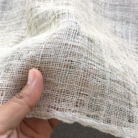 Organic Hemp loose weave fabric Sold by the 1 yard, Handwoven Raw Hemp ...