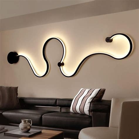 Wavy Pattern Led Home Decor Ceiling Wall Lights For Living Room Bedroom | Home decor, Living ...