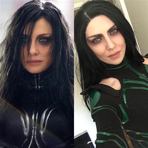 I decided put together the closest photos I could find of my Hela makeup vs Cate Blanchett’s ...