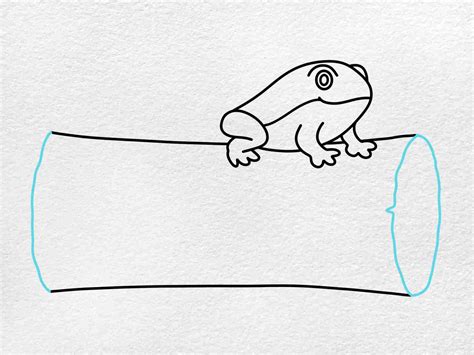 How to Draw a Frog on a Log - HelloArtsy