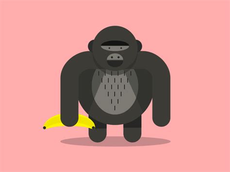 Gorilla by WeCanMake on Dribbble