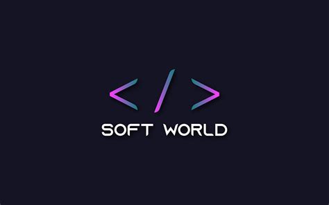 Simple logo design for soft world :: Behance