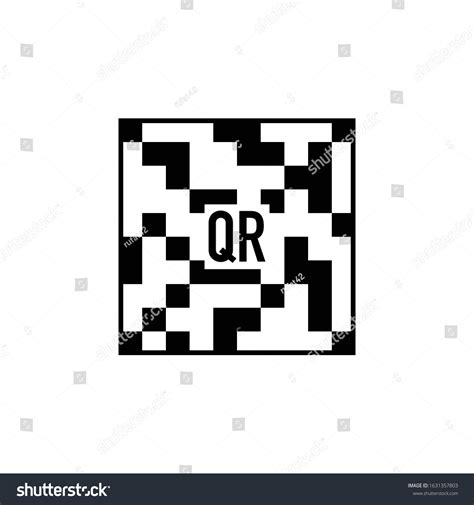 Qr Code Icon Black Vector Illustrator Stock Vector (Royalty Free ...