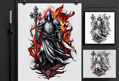 Crusader Tattoo Ideas | TattoosAI