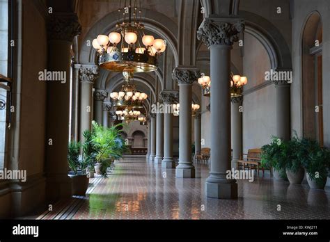 The interior of the New York State Capitol Building at the Capitol ...