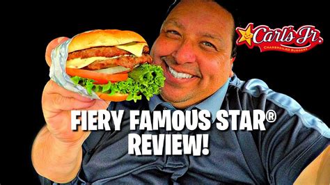 Carls Jr. FIERY FAMOUS STAR® REVIEW! - YouTube